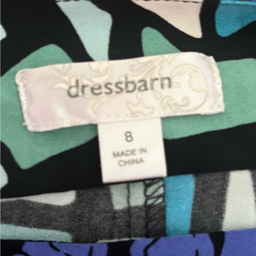 Dressbarn Stained Glass Dress 3/4 Sleeve - Picture 4 of 4